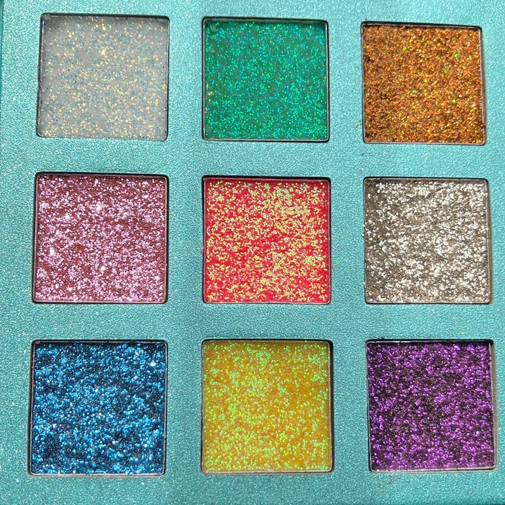 Eyeshadow pressed glitter pallets
